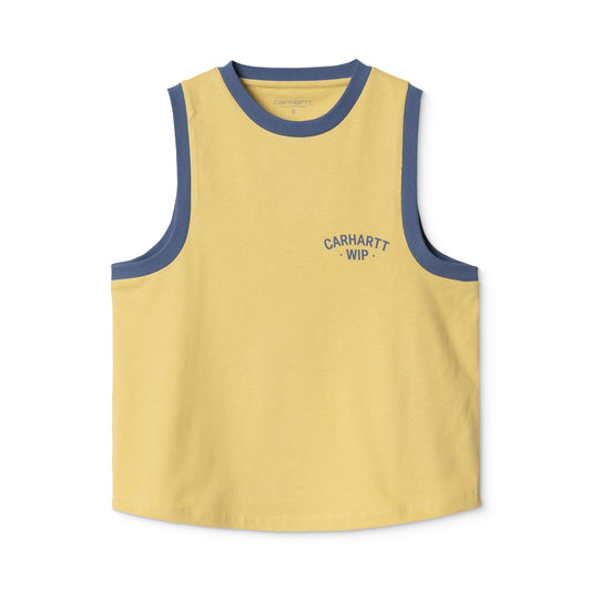 Carhartt WIP W 89 Ringer A-Shirt Air Yellow/Blue Iris  - I0346782Y7XX