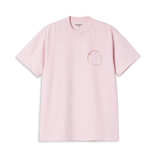 Carhartt WIP S/S Java T-Shirt Air Pink  - I0347642P7XX