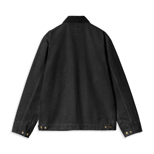Carhartt WIP Detroit Jacket Black/Black stone canvas  - I03481900E4O