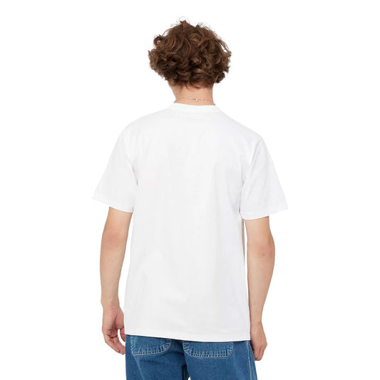 Carhartt WIP S/S University Script T-Shirt White/Black  - I03485200AXX