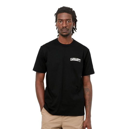 Carhartt WIP S/S University Script T-Shirt Black/White  - I0348520D2XX