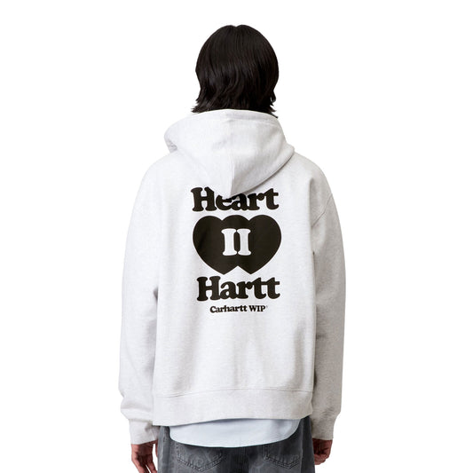 Carhartt WIP Hooded Heart II Hartt Sweat Jacket Ash Heather
