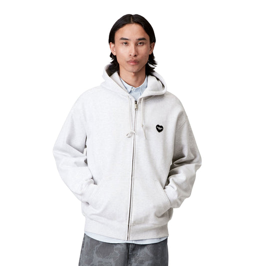 Carhartt WIP Hooded Heart II Hartt Sweat Jacket Ash Heather