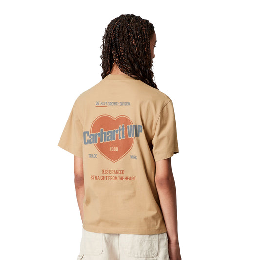 Carhartt WIP W S/S Growth T-Shirt Dusty Hamilton Brown  - I03526407E06