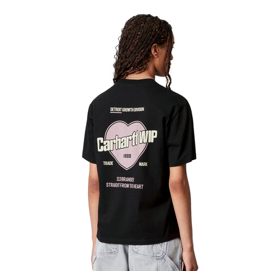 Carhartt WIP W S/S Growth T-Shirt Black stone washed