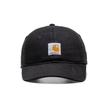 Carhartt WIP Selby Canvas Cap Black stone washed  - I0354148906