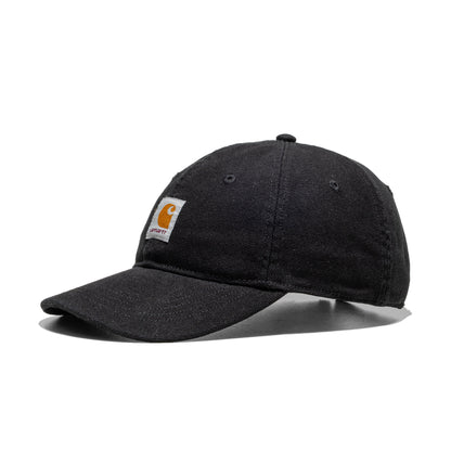 Carhartt WIP Selby Canvas Cap Black stone washed  - I0354148906