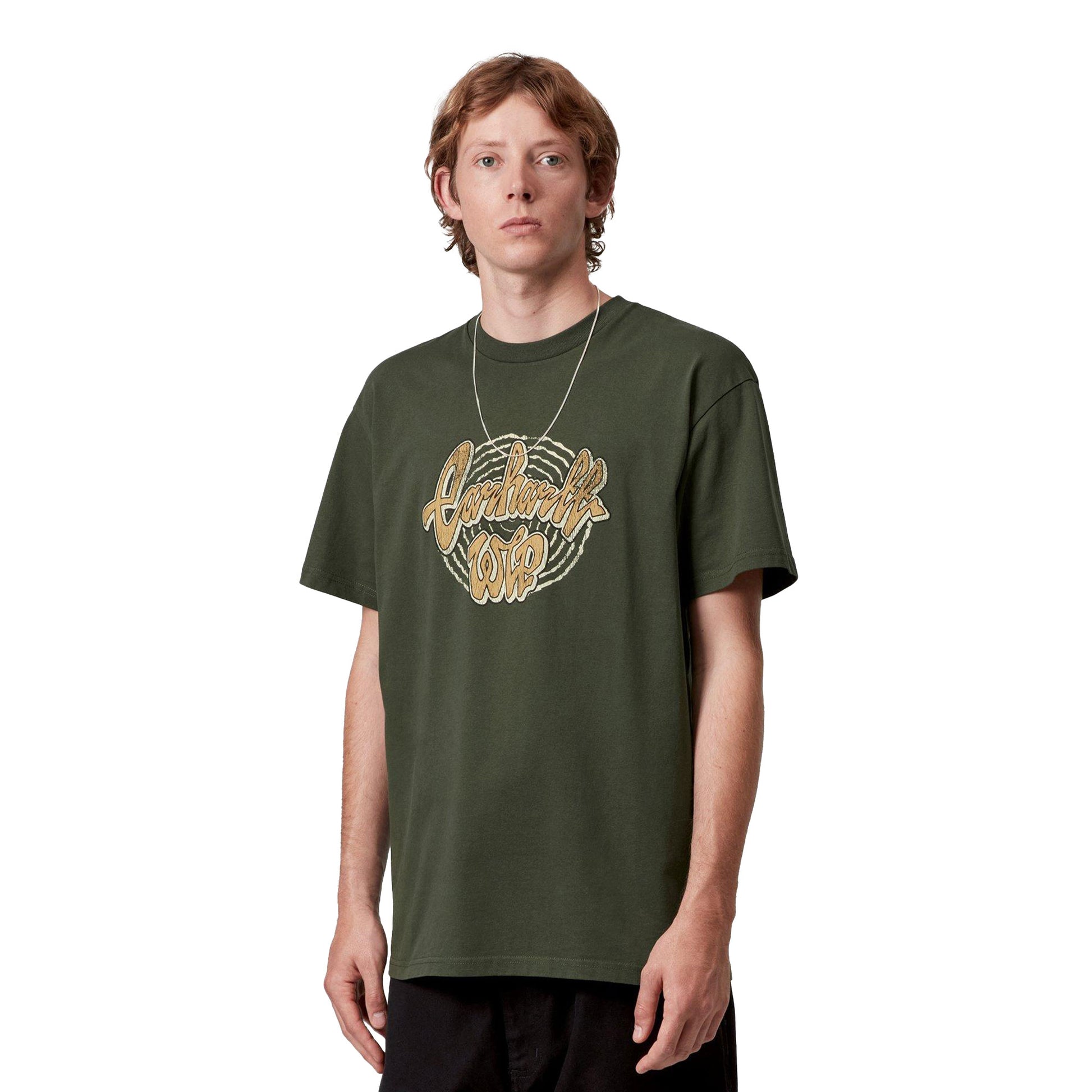 Carhartt WIP S/S Chedda T-Shirt Opuntia heavy stone wash  - I0354282ZX60