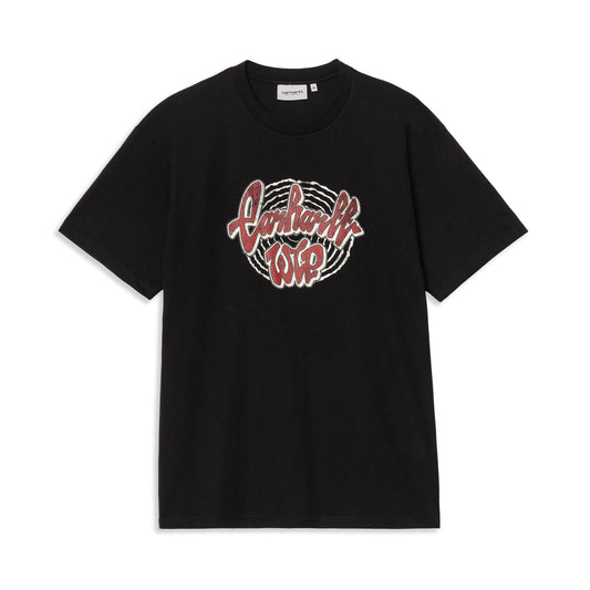 Carhartt WIP S/S Chedda T-Shirt Black heavy stone wash  - I0354288960