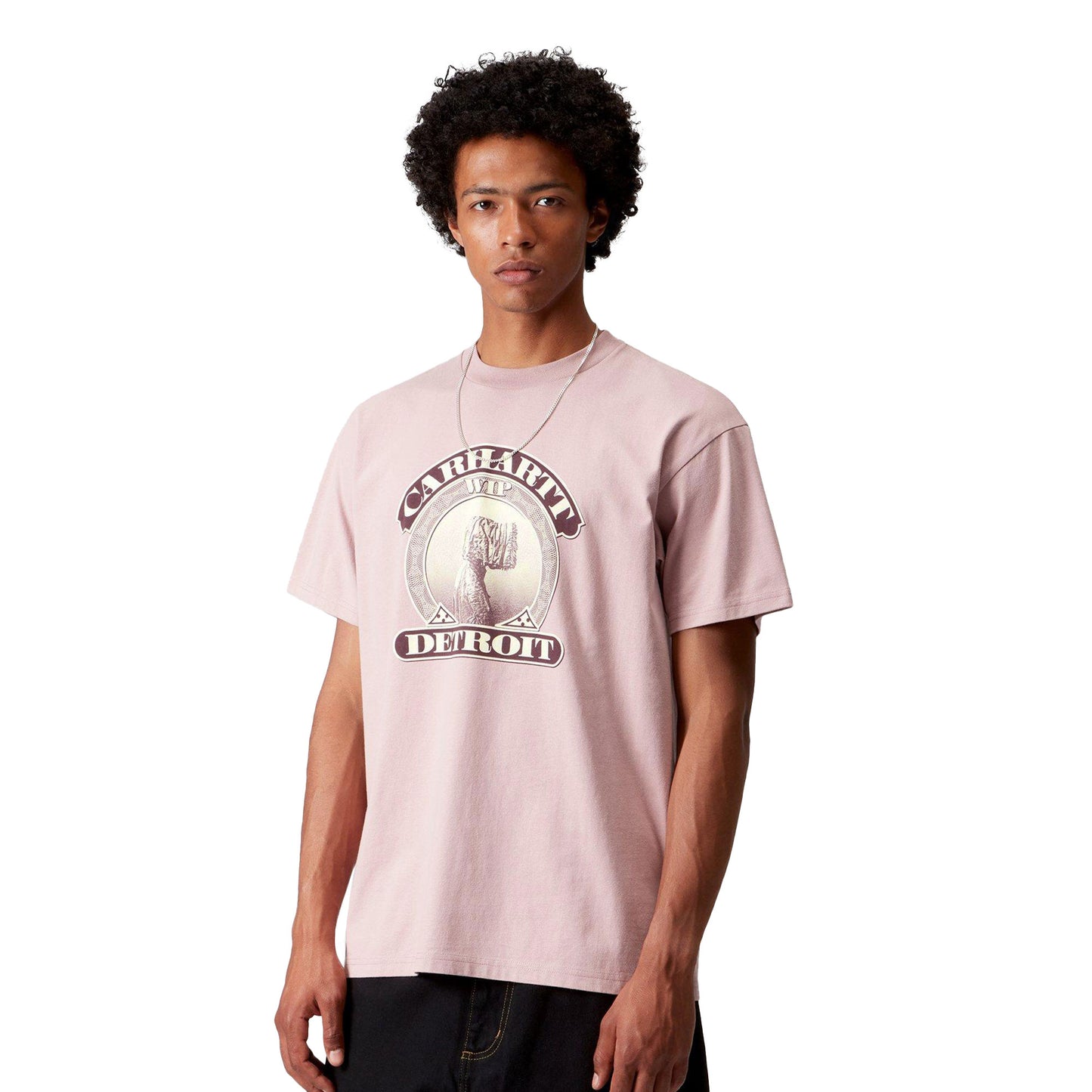 Carhartt WIP S/S Cold World T-Shirt Glassy Pink  - I0354311NJXX