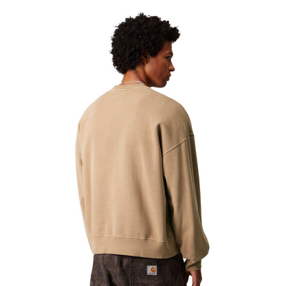 Carhartt WIP Benton Sweat Peanut garment dyed  - I0354362FSGD