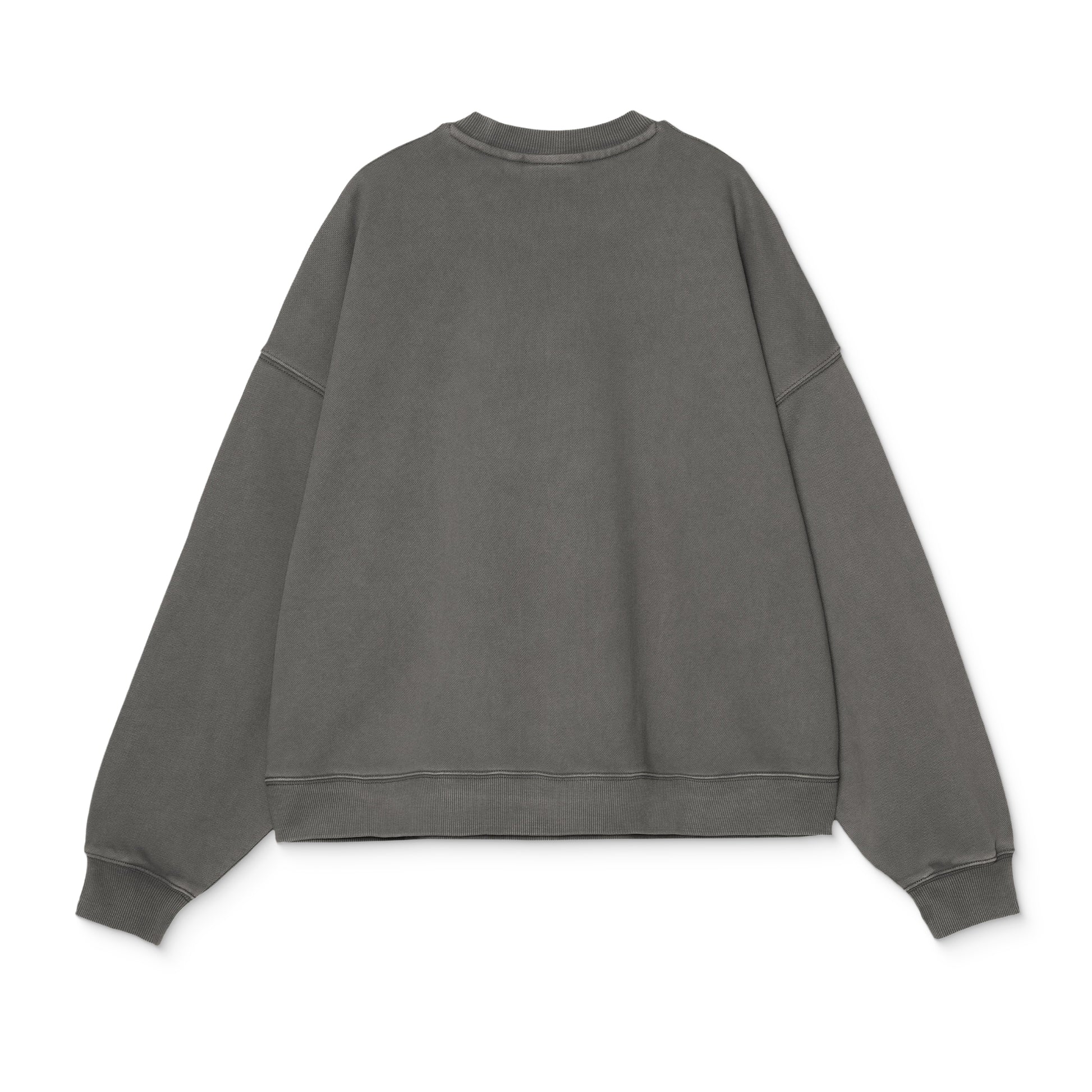 Carhartt WIP Benton Sweat Graphite garment dyed  - I03543687GD