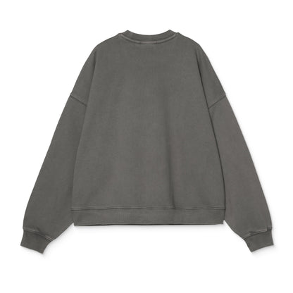 Carhartt WIP Benton Sweat Graphite garment dyed  - I03543687GD