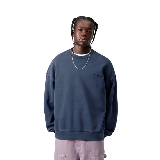 Carhartt WIP Benton Sweat Jupiter garment dyed  - I035436VQGD