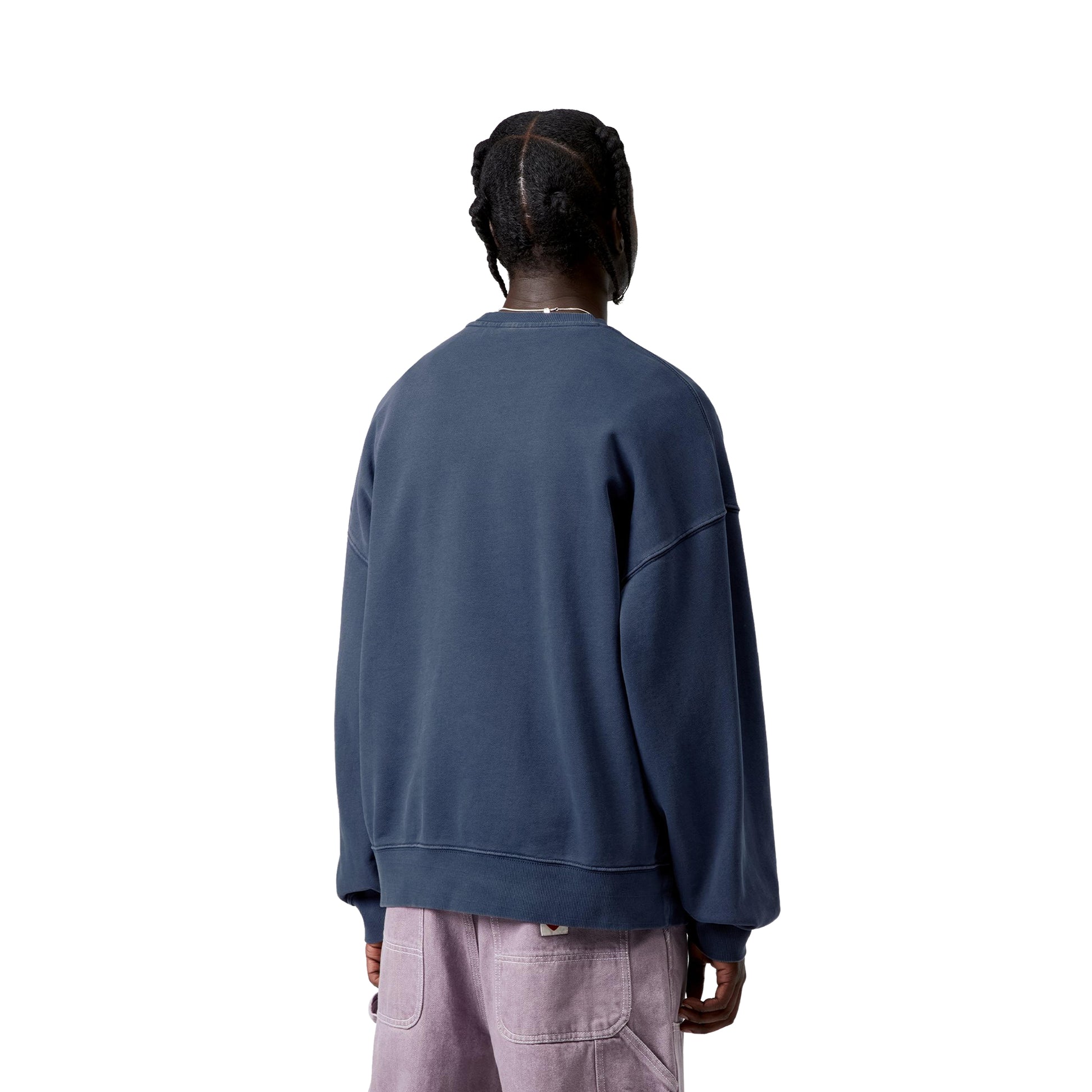 Carhartt WIP Benton Sweat Jupiter garment dyed  - I035436VQGD