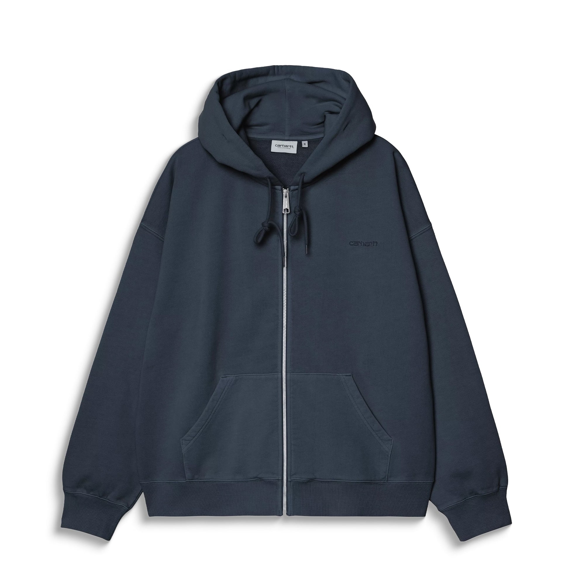 Carhartt WIP Hooded Benton Sweat Jacket Carbon garment dyed  - I0354373IWGD