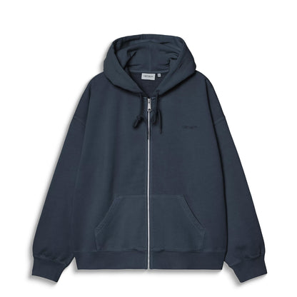 Carhartt WIP Hooded Benton Sweat Jacket Carbon garment dyed  - I0354373IWGD