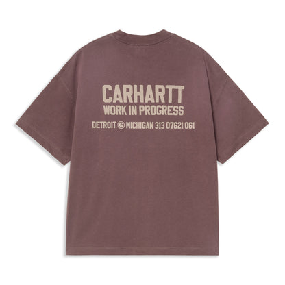 Carhartt WIP S/S Distance T-Shirt Palisander stone dyed  - I03544933H4J
