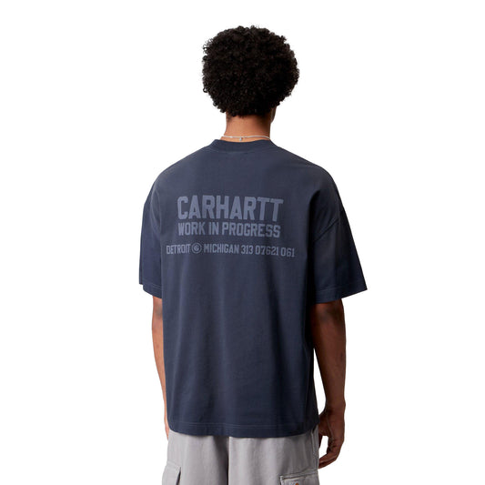 Carhartt WIP S/S Distance T-Shirt Jupiter stone dyed  - I035449VQ4J