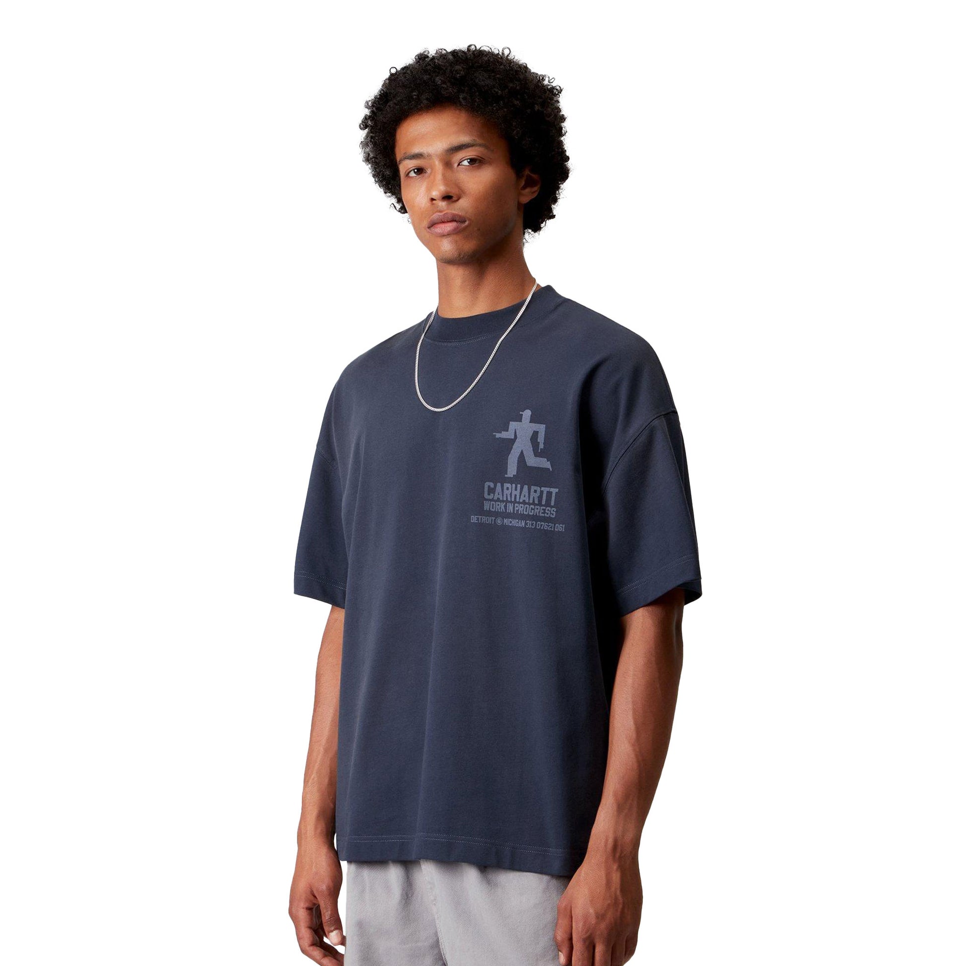 Carhartt WIP S/S Distance T-Shirt Jupiter stone dyed  - I035449VQ4J