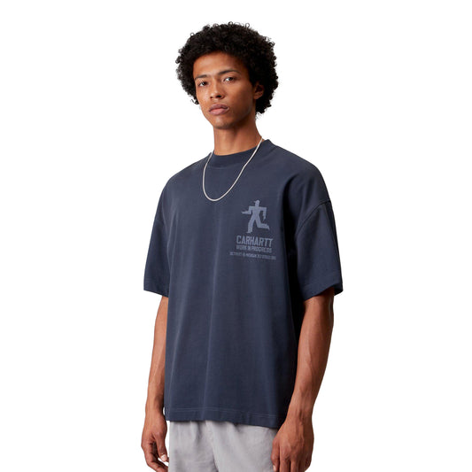 Carhartt WIP S/S Distance T-Shirt Jupiter stone dyed  - I035449VQ4J