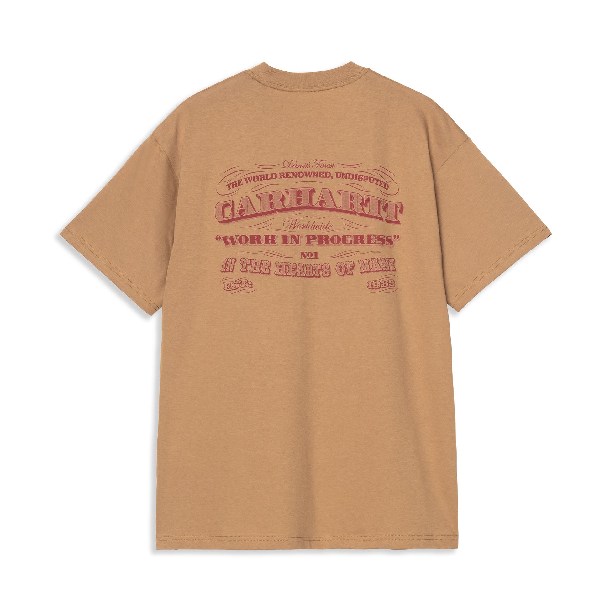 Carhartt WIP S/S 3 One 3 T-Shirt Peanut  - I0355032FSXX