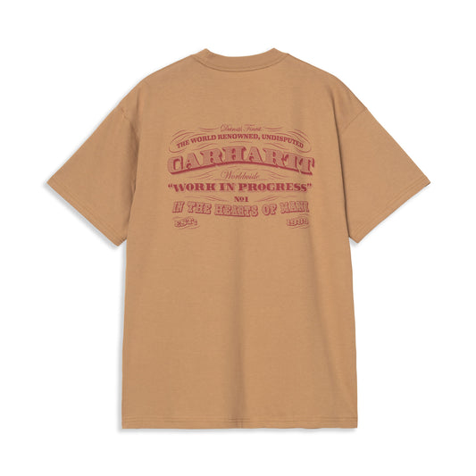 Carhartt WIP S/S 3 One 3 T-Shirt Peanut  - I0355032FSXX