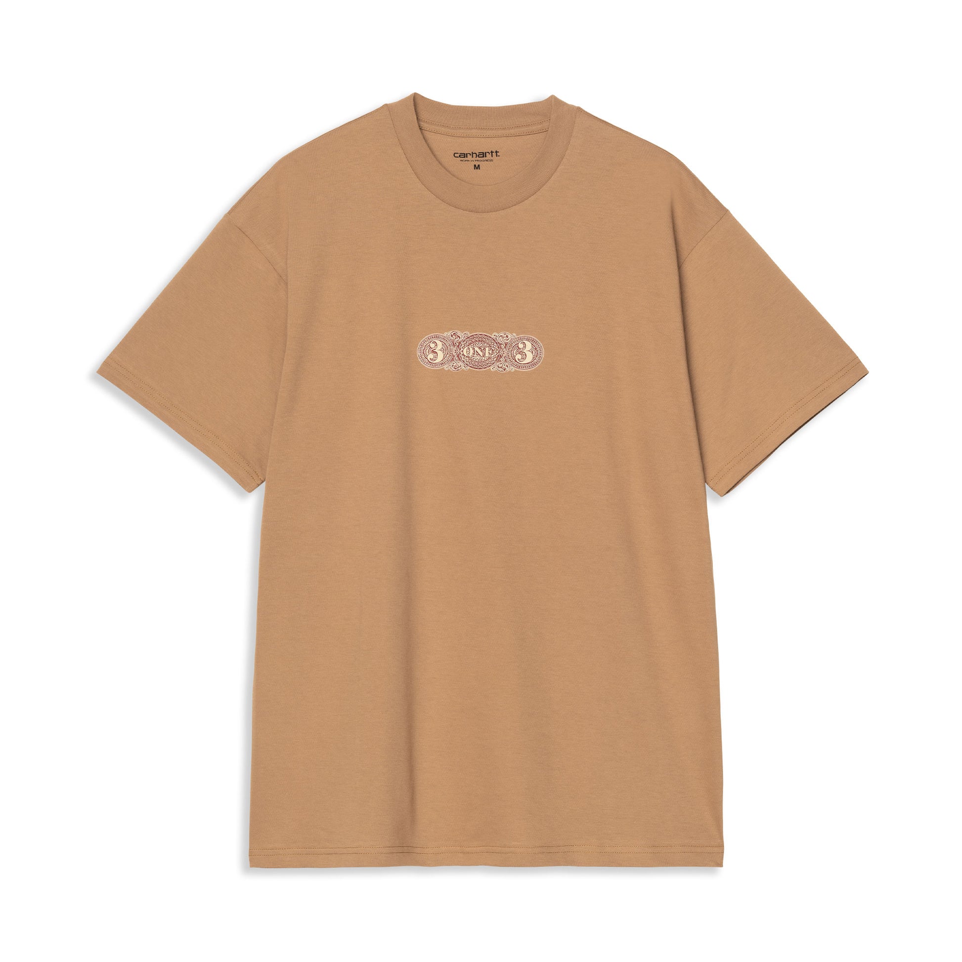 Carhartt WIP S/S 3 One 3 T-Shirt Peanut  - I0355032FSXX