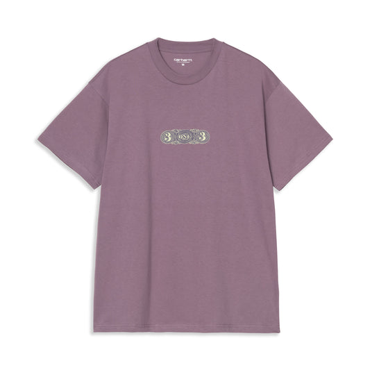 Carhartt WIP S/S 3 One 3 T-Shirt Phlox  - I03550333IXX