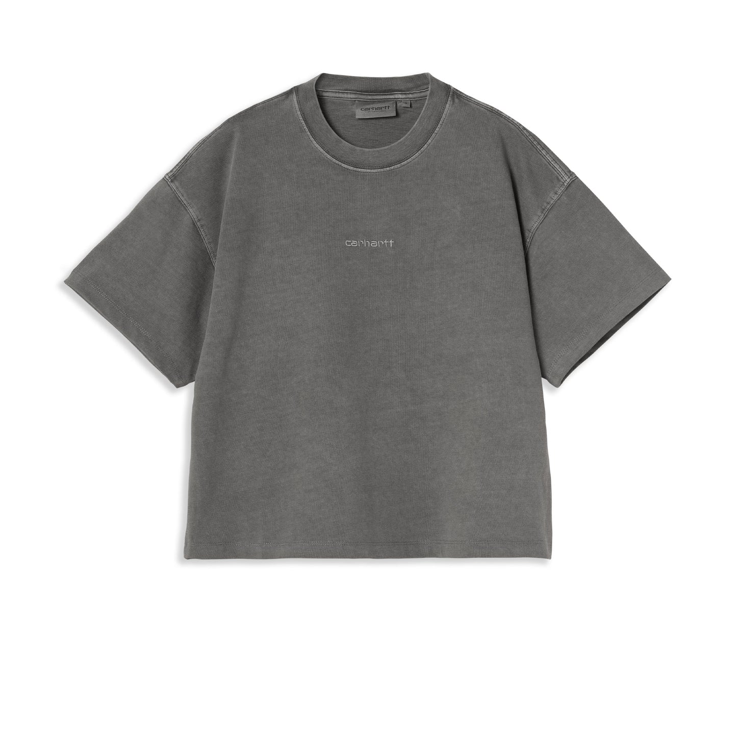 Carhartt WIP W S/S Benton T-Shirt Graphite garment dyed  - I03552887GD
