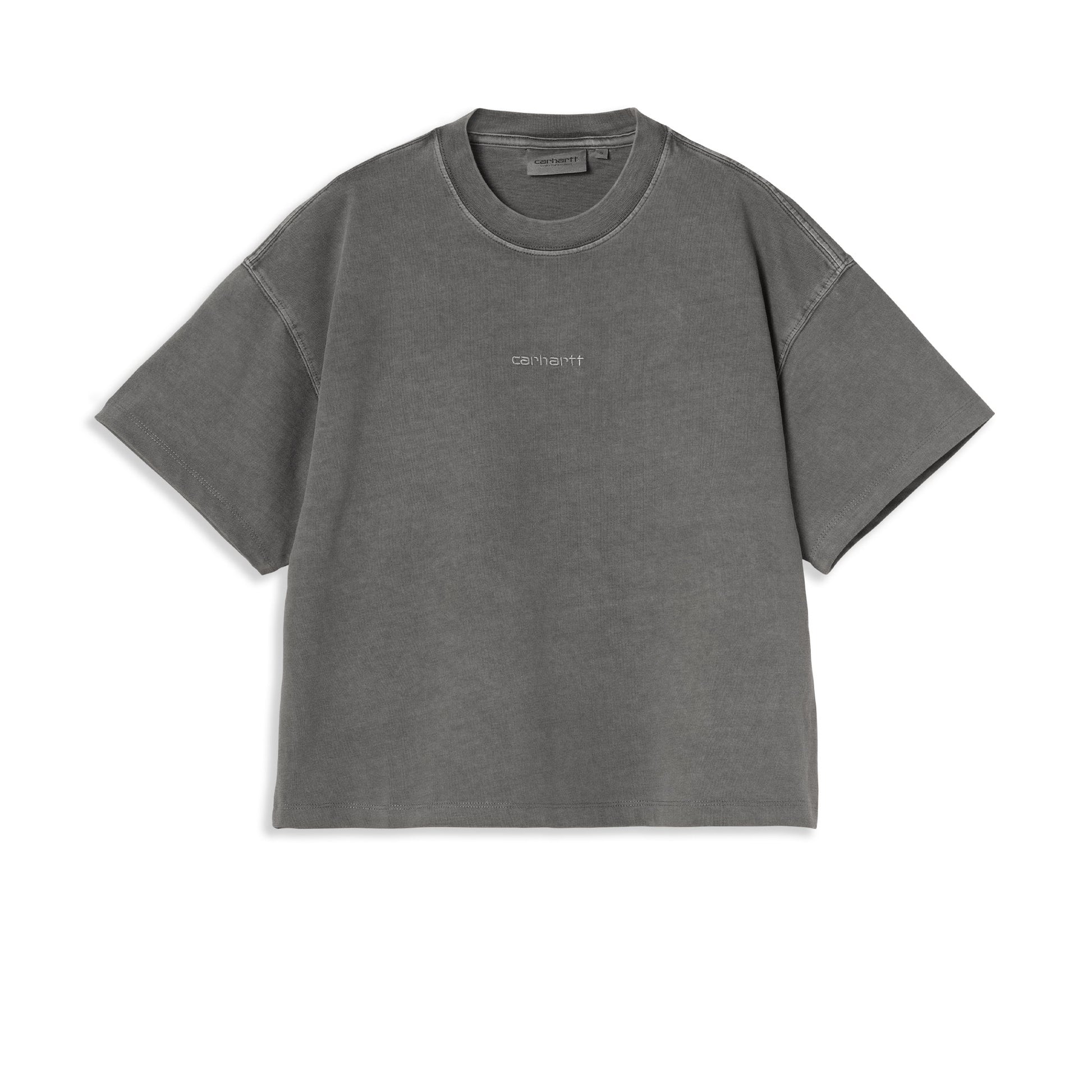 Carhartt WIP W S/S Benton T-Shirt Graphite garment dyed  - I03552887GD