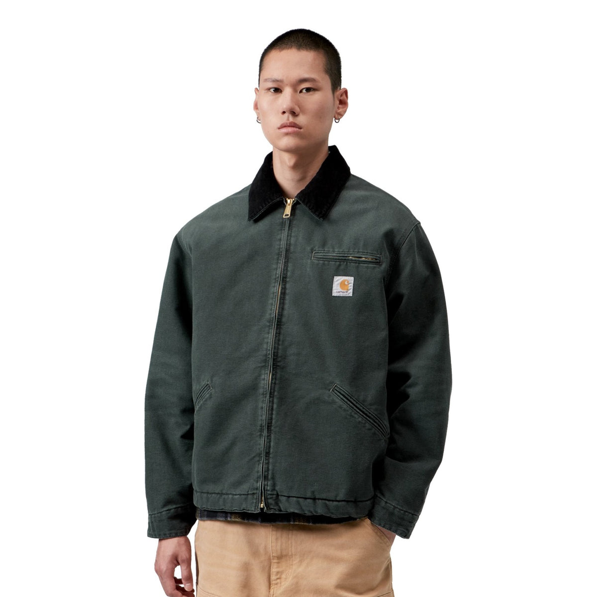 Carhartt WIP OG Detroit Jacket Raven/Black stone canvas  - I0356143WM4O