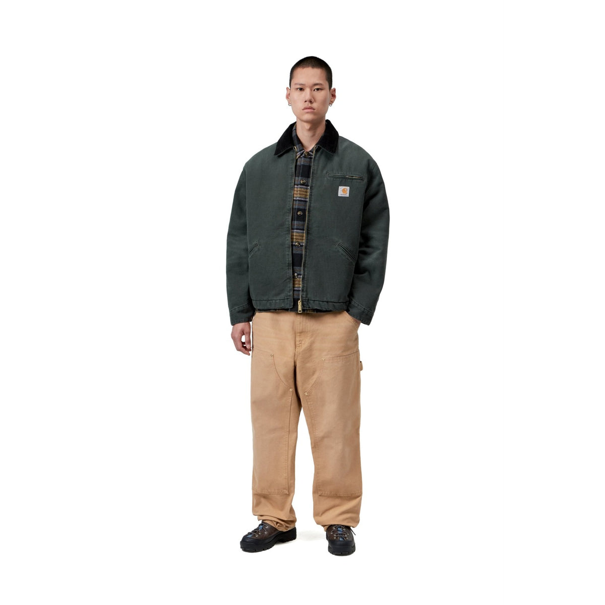 Carhartt WIP OG Detroit Jacket Raven/Black stone canvas  - I0356143WM4O