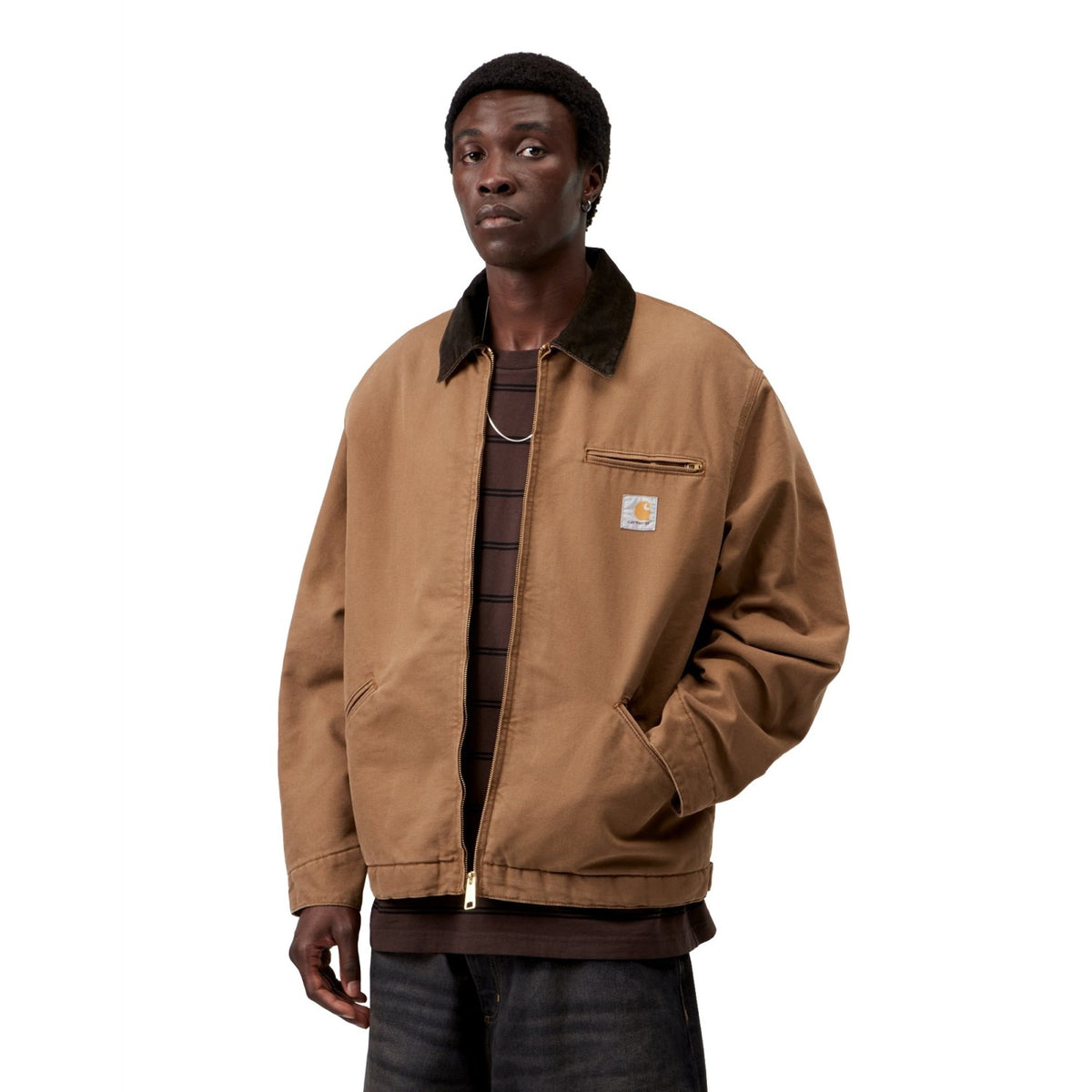 Carhartt WIP OG Detroit Jacket Hamilton Brown/Tobacco  - I0356143XA4O