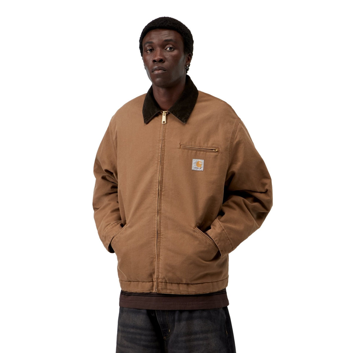 Carhartt WIP OG Detroit Jacket Hamilton Brown/Tobacco  - I0356143XA4O
