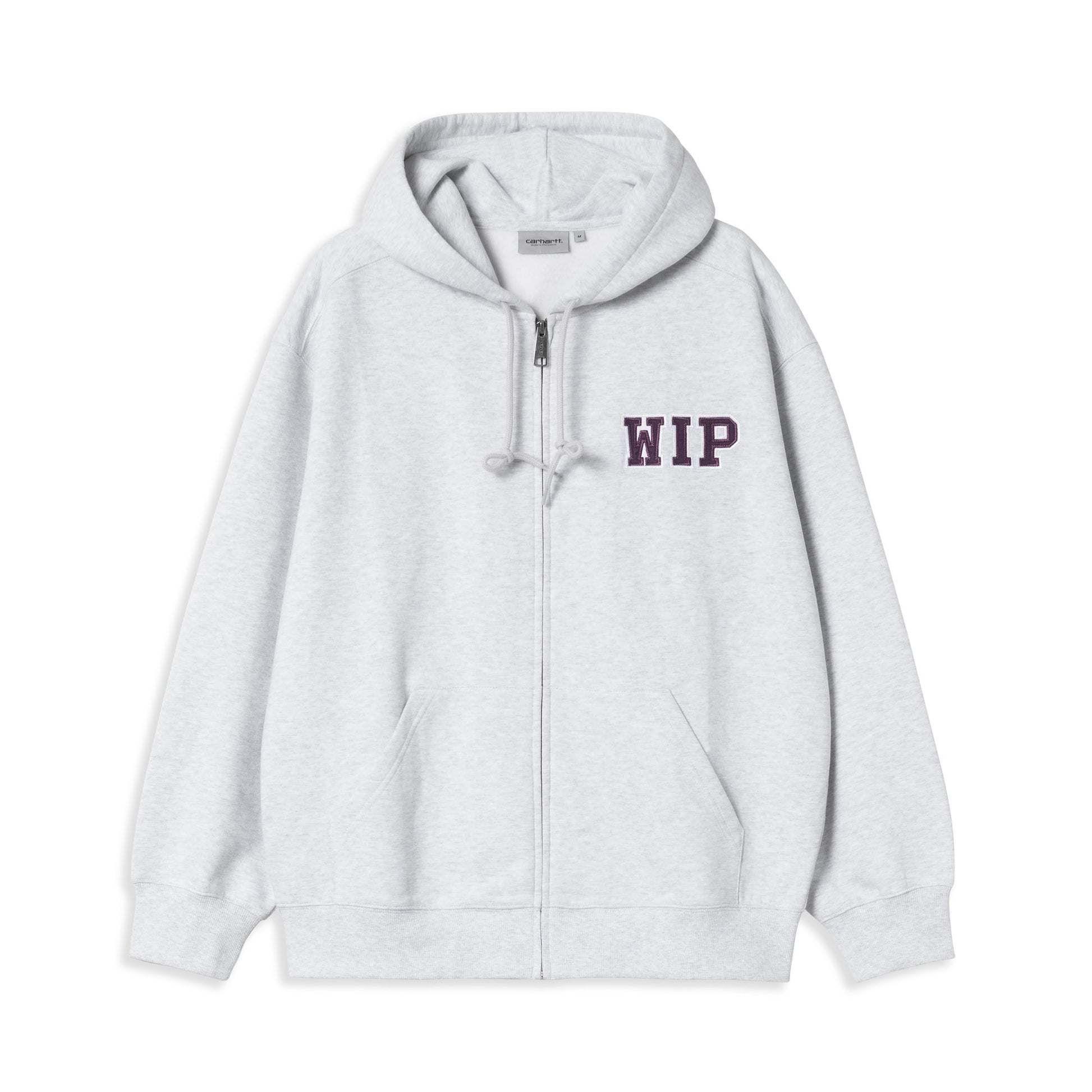 Carhartt WIP Hooded Mini Wip Sweat Jacket Ash Heather  - I03561948206