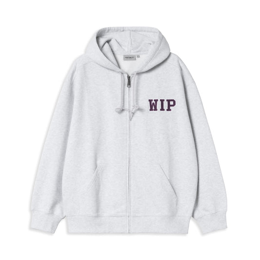 Carhartt WIP Hooded Mini Wip Sweat Jacket Ash Heather  - I03561948206