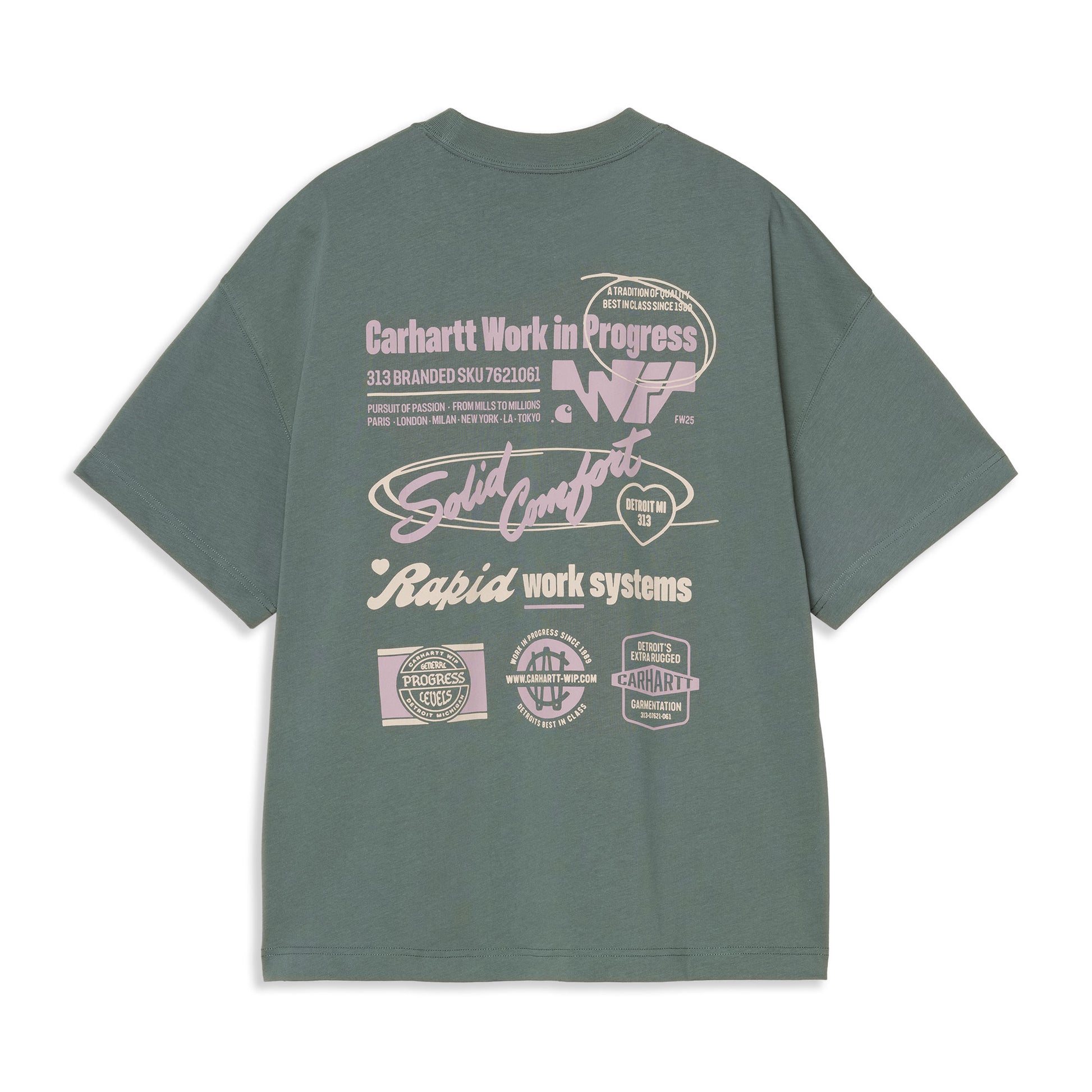 Carhartt WIP S/S Networks T-Shirt Silver Pine  - I0356242M2XX