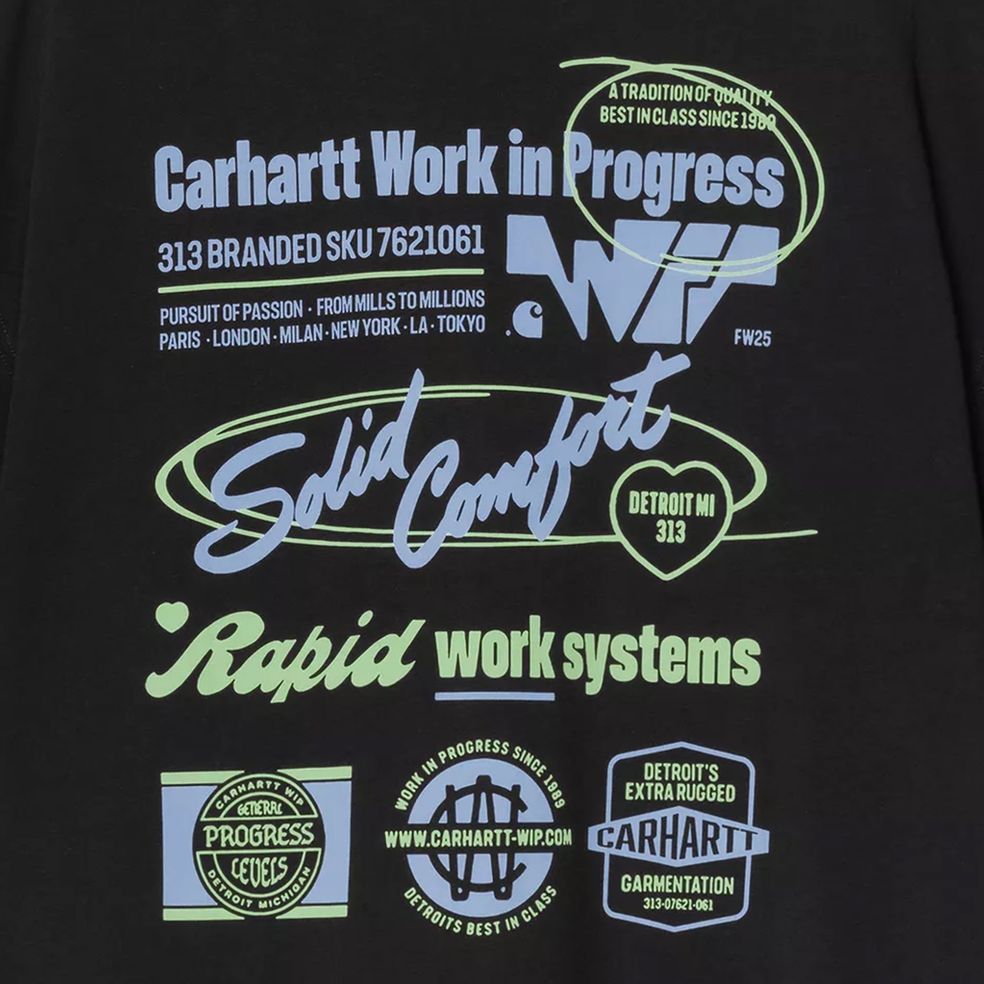Carhartt WIP S/S Networks T-Shirt Black  - I03562489XX