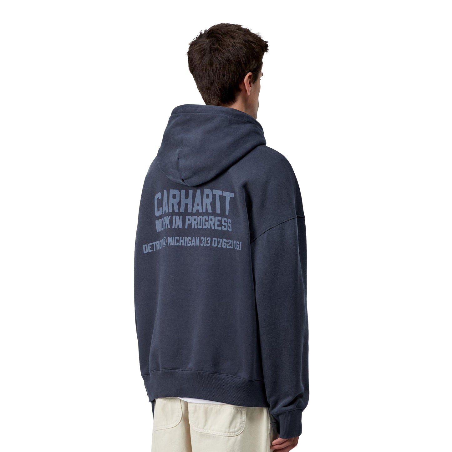 Carhartt WIP Hooded Distance Sweat Jupiter stone dyed  - I035639VQ4J