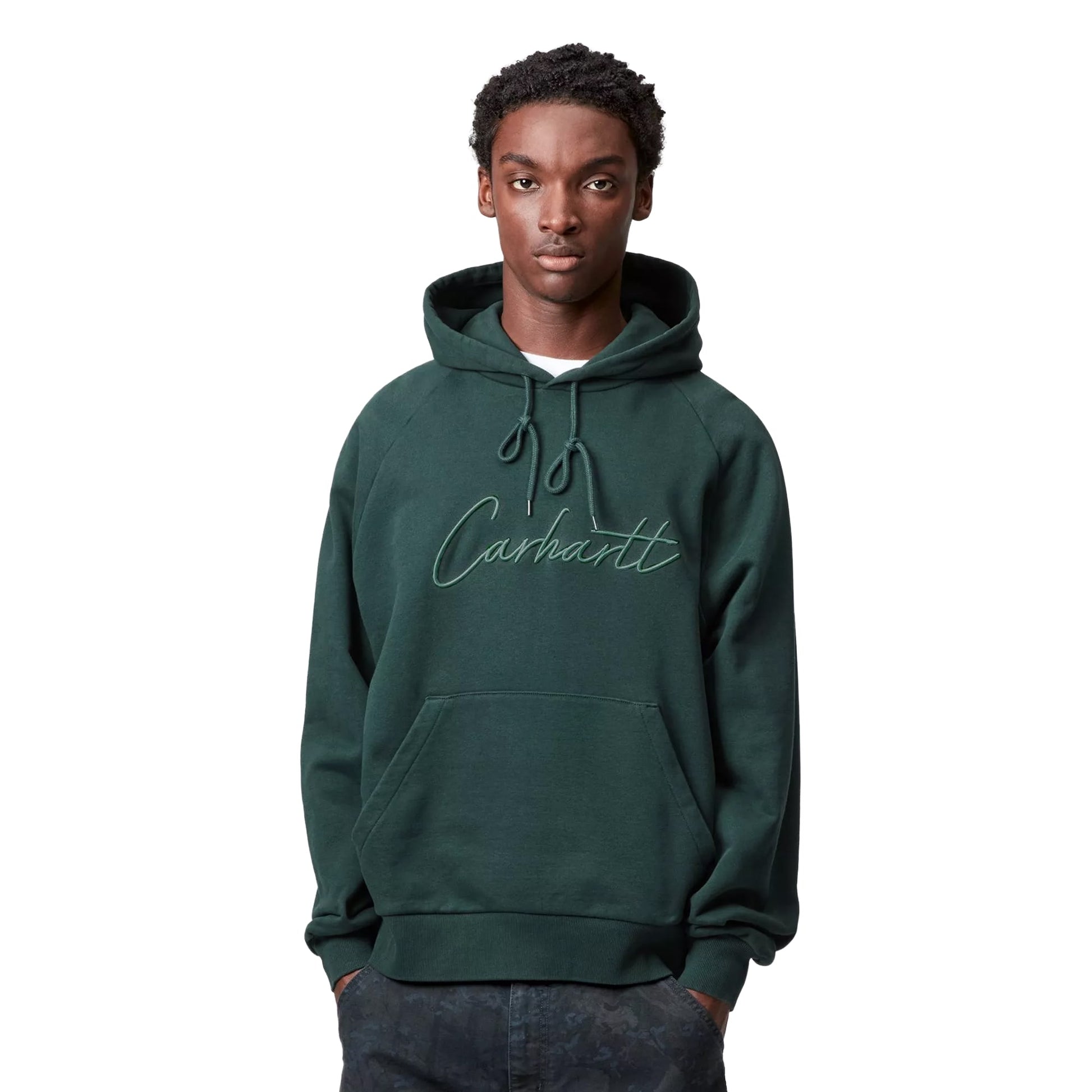Carhartt WIP Hooded Ray Sweat Dark Fir  - I03564005AXX