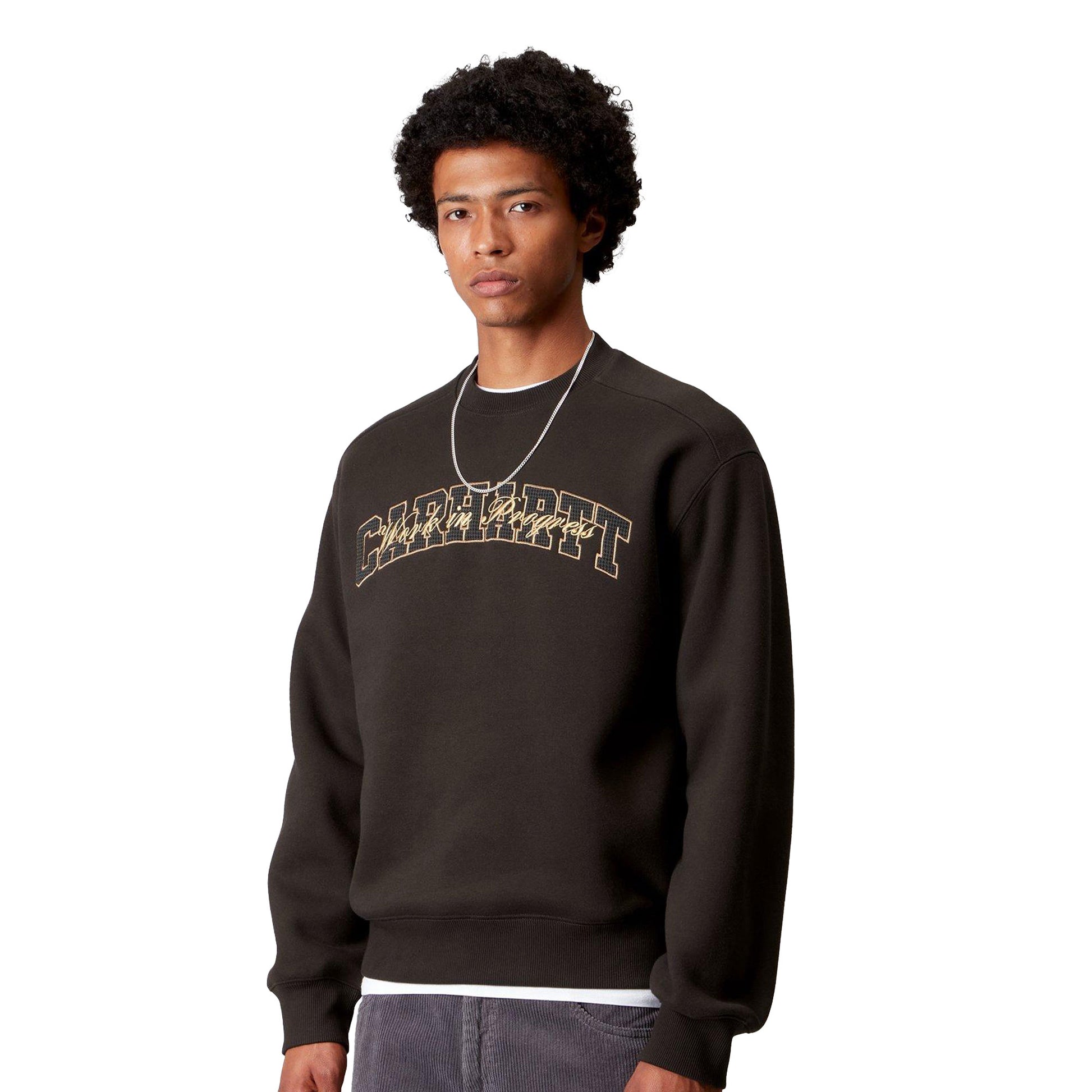 Carhartt WIP Big School Sweat Tobacco  - I03564847XX