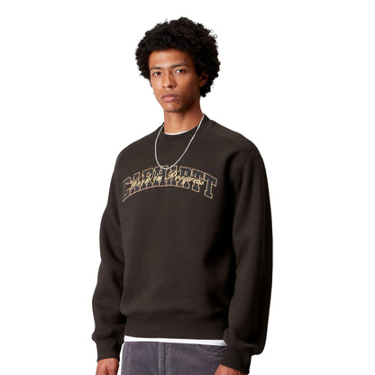 Carhartt WIP Big School Sweat Tobacco  - I03564847XX