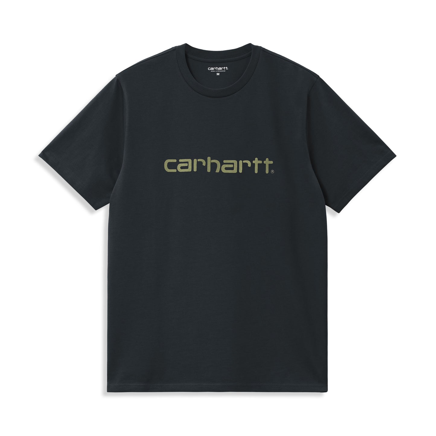 Carhartt WIP S/S Script T-Shirt Deep Night/Gentle Green  - I0357003PLXX
