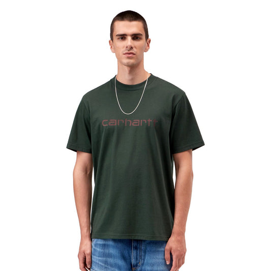 Carhartt WIP S/S Script T-Shirt Dark Scarab/Palisander  - I0357003YZXX