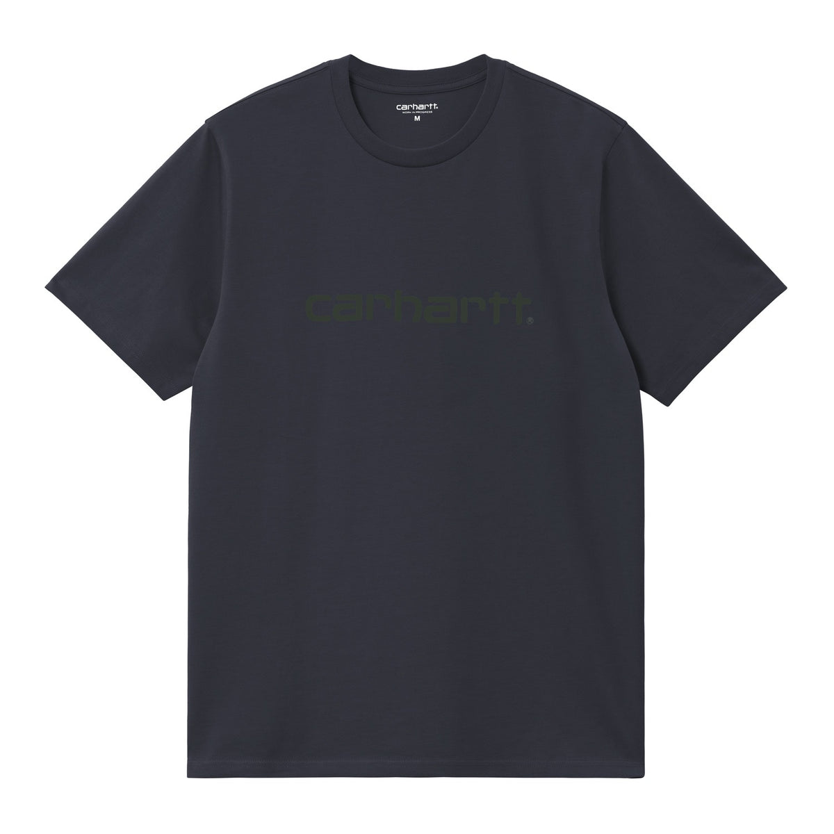 Carhartt WIP S/S Script T-Shirt Dark Navy/Dark Scarab  - I0357003Z0XX