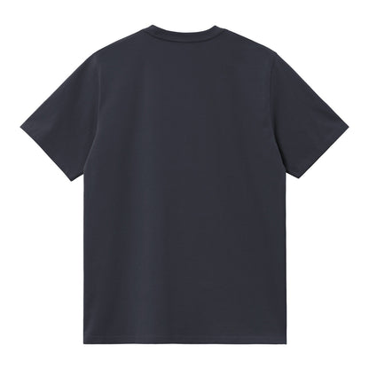 Carhartt WIP S/S Script T-Shirt Dark Navy/Dark Scarab  - I0357003Z0XX