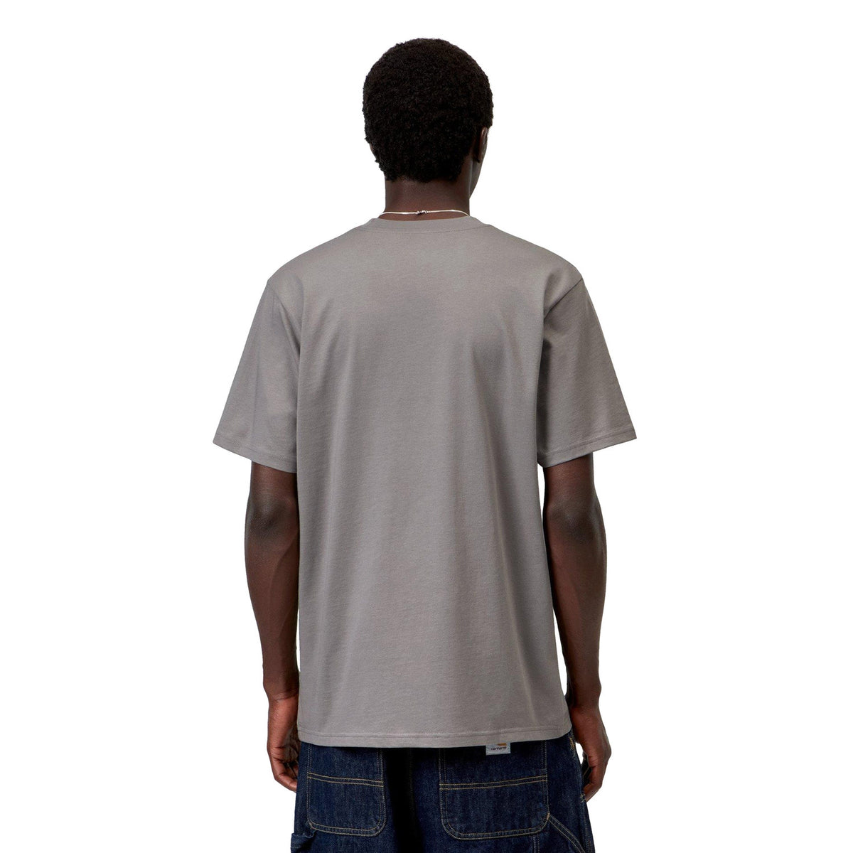 Carhartt WIP S/S Script T-Shirt Shady Grey/Dark Navy  - I0357003Z4XX
