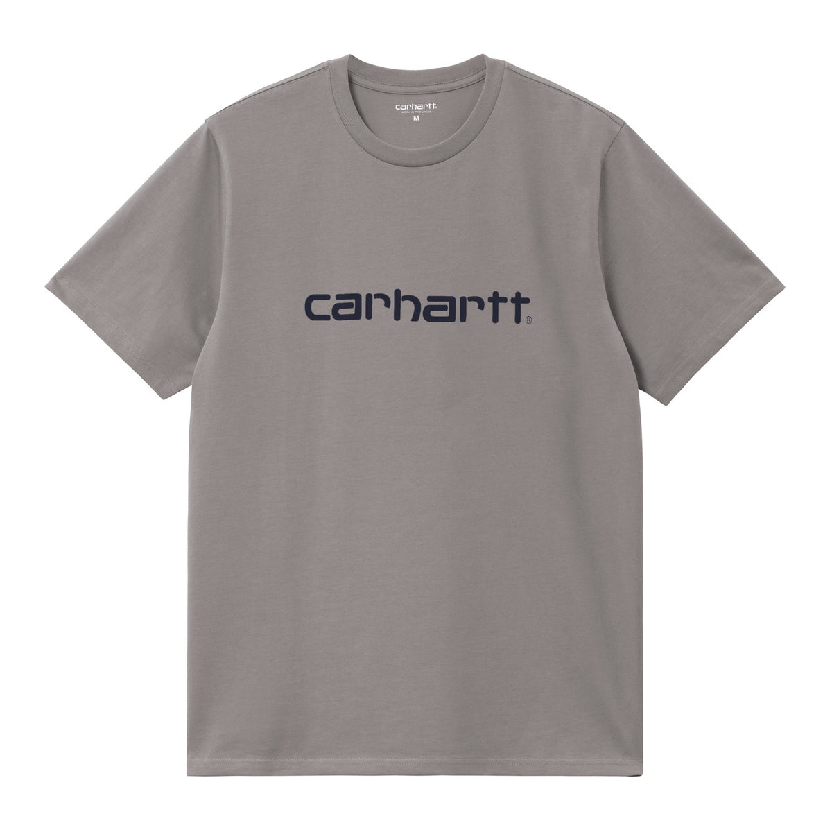 Carhartt WIP S/S Script T-Shirt Shady Grey/Dark Navy  - I0357003Z4XX