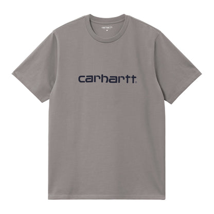 Carhartt WIP S/S Script T-Shirt Shady Grey/Dark Navy  - I0357003Z4XX